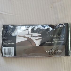 AMPERSAND AVE Brown and White Pillow